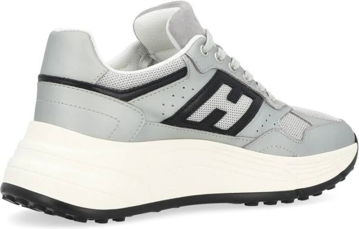 Hogan Geveterde Sneakers Gray Dames