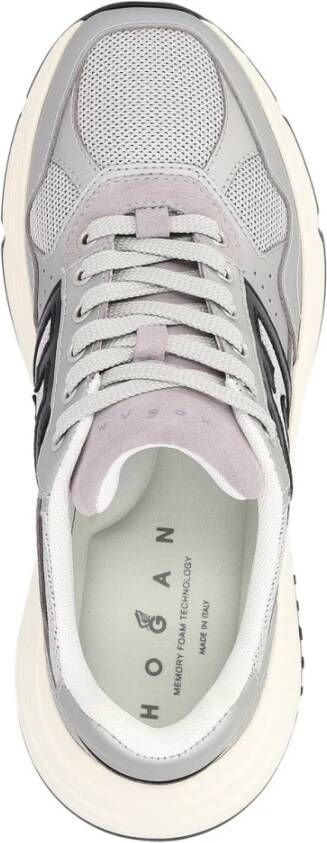 Hogan Geveterde Sneakers Gray Dames