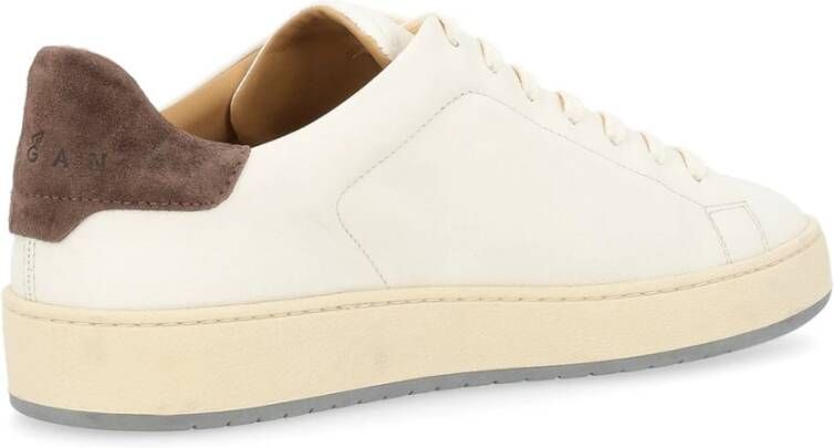 Hogan Geveterde Sneakers met H-patroon Gaten White Heren