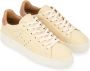 Hogan Geveterde Stijl Sneakers met Gaten Beige Dames - Thumbnail 4