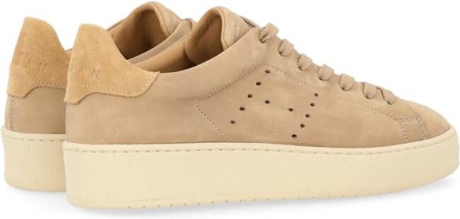 Hogan Geveterde Stijl Sneakers met Gaten Brown Dames