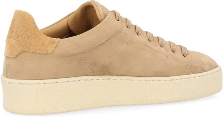 Hogan Geveterde Stijl Sneakers met Gaten Brown Dames