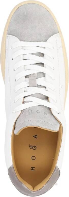 Hogan Geveterde Stijl Sneakers met Gaten White Dames