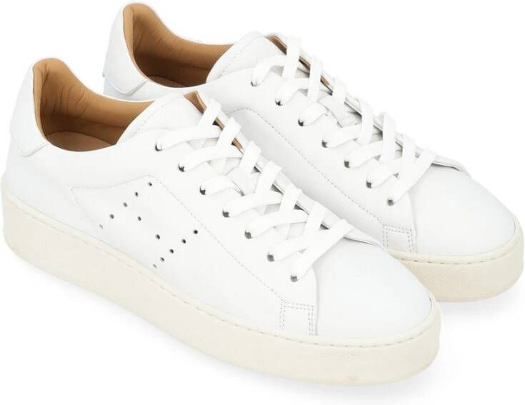 Hogan Geveterde Stijl Sneakers met Gaten White Dames