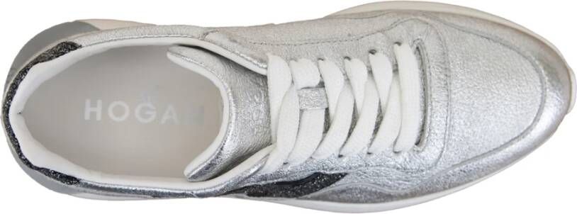 Hogan Glitter Leren Veterschoenen Multicolor Dames