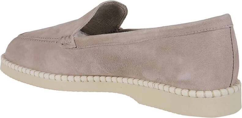 Hogan Grijze Stoom Loafers Gray Dames