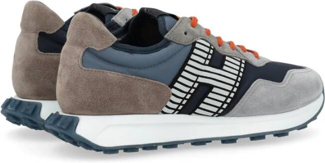 Hogan Grijze en Blauwe Sneaker H601 Gray Heren