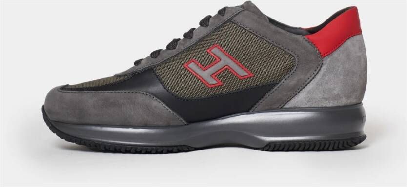 Hogan Grijze Interactieve Sneakers Aw23 Black Heren