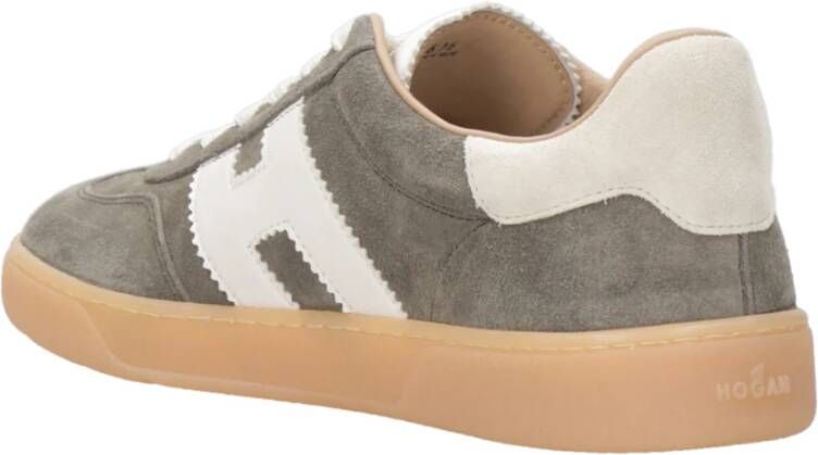 Hogan Grijze Leren Sneakers Gray Heren