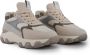 Hogan Grijze Leren Sneakers met Technische Stofdetails Gray Dames - Thumbnail 4