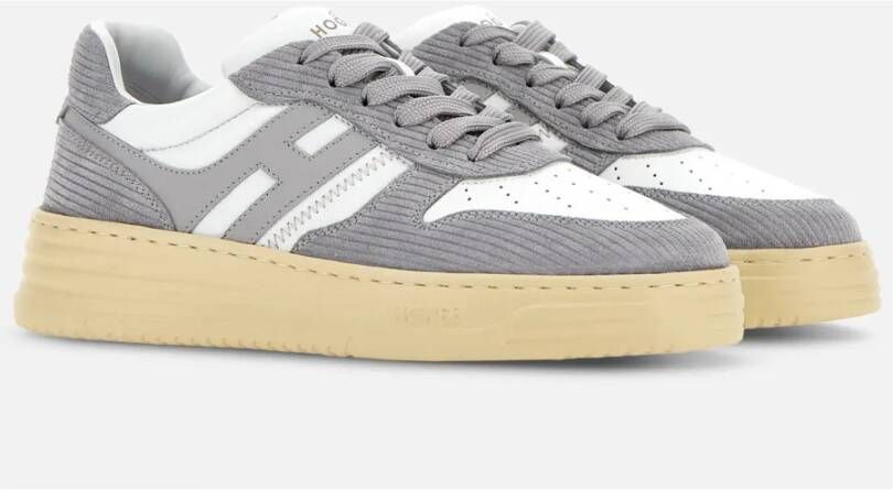 Hogan Grijze Retrostijl Sneakers Gray Dames