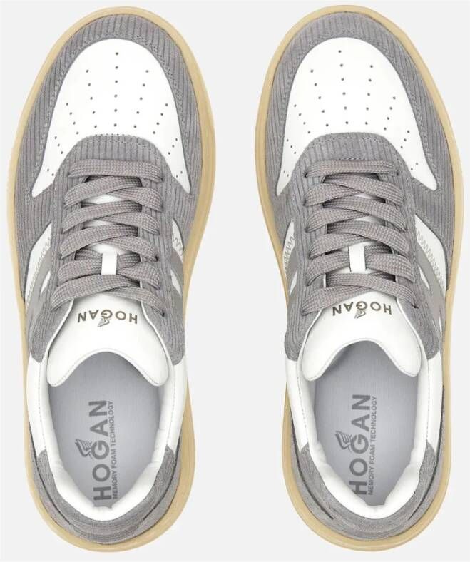 Hogan Grijze Retrostijl Sneakers Gray Dames