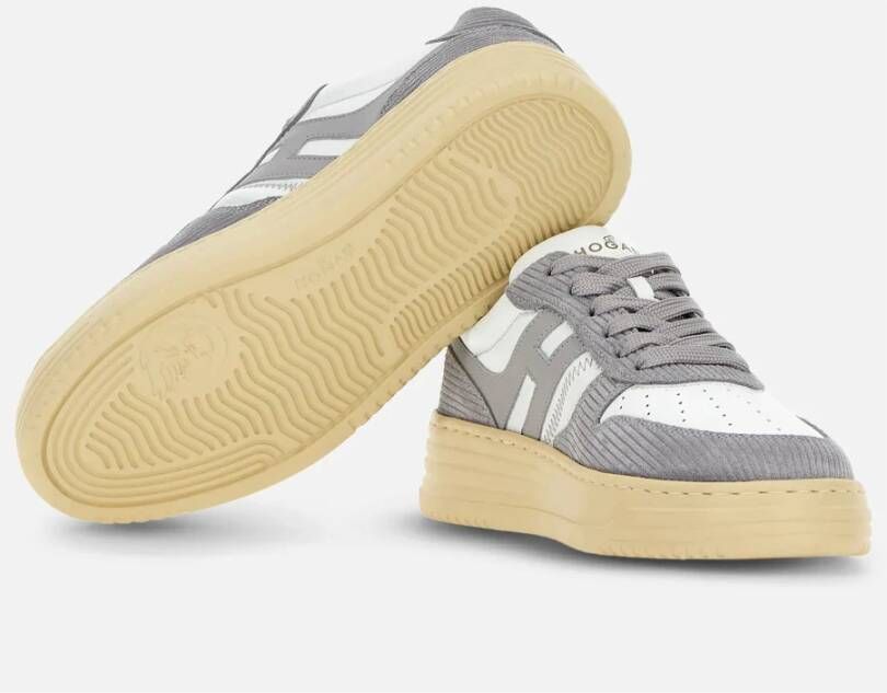 Hogan Grijze Retrostijl Sneakers Gray Dames