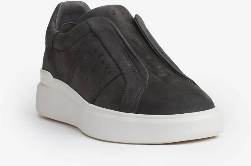 Hogan Grijze Slip-On Sneakers met Memory Foam Gray Heren