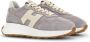 Hogan Grijze Sneakers van Kalfsleer met Beige Logo Gray Dames - Thumbnail 5