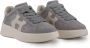 Hogan Grijze Suède Sneakers Leren Details Gray Dames - Thumbnail 4