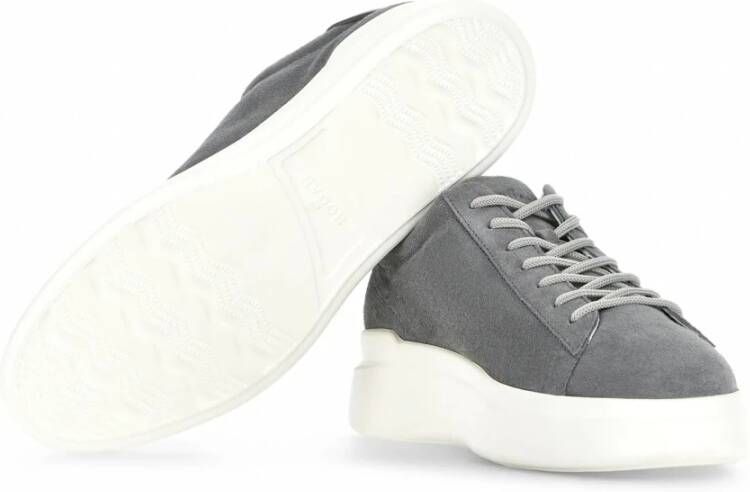 Hogan Grijze Suède Sneakers met Memory Foam Gray Heren