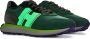 Hogan Groene Sneakers met Technische Stof Inzetstukken Green Heren - Thumbnail 2