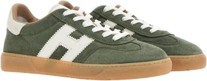 Hogan Groene Suède Cool Sneakers Memory Foam Green Heren