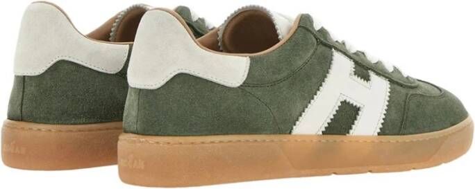 Hogan Groene Suède Cool Sneakers Memory Foam Green Heren