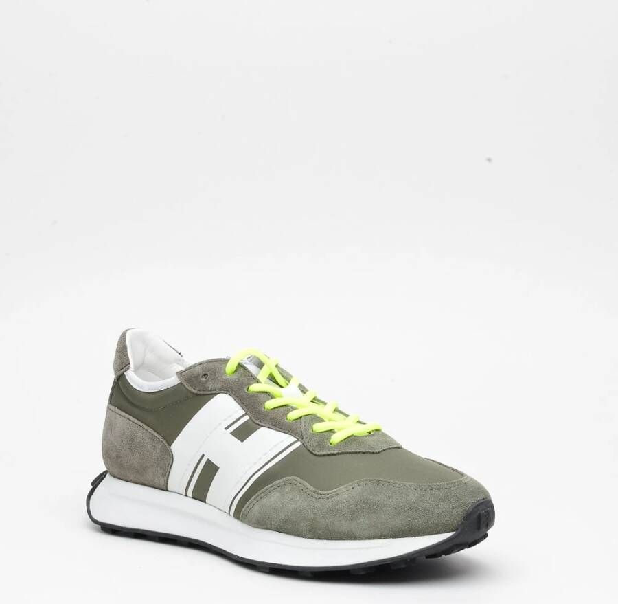 Hogan Groene Suède Sneakers met Memory Foam Green Heren