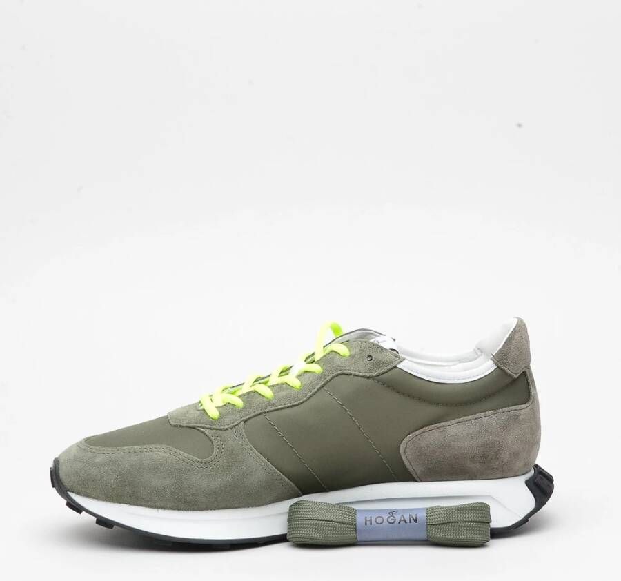 Hogan Groene Suède Sneakers met Memory Foam Green Heren