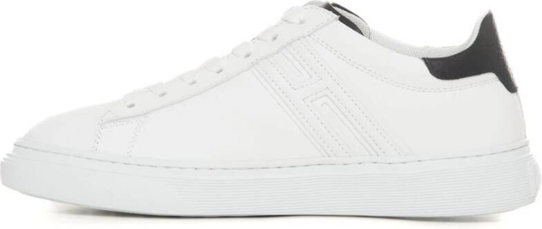 Hogan Leren sneakers met veters Wit Heren