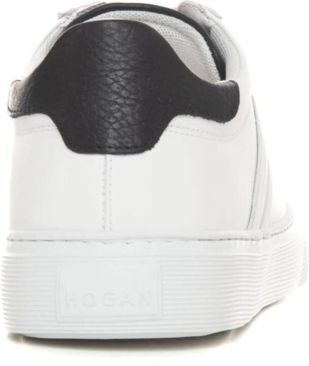 Hogan Leren sneakers met veters Wit Heren