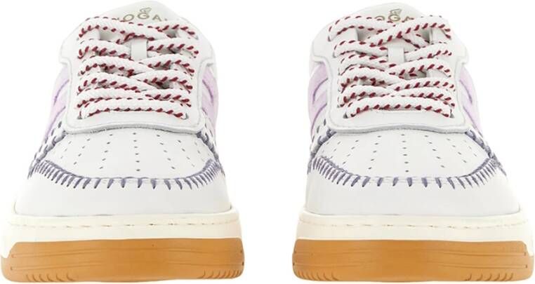 Hogan Sneakers met Kleurrijk Detail White Dames