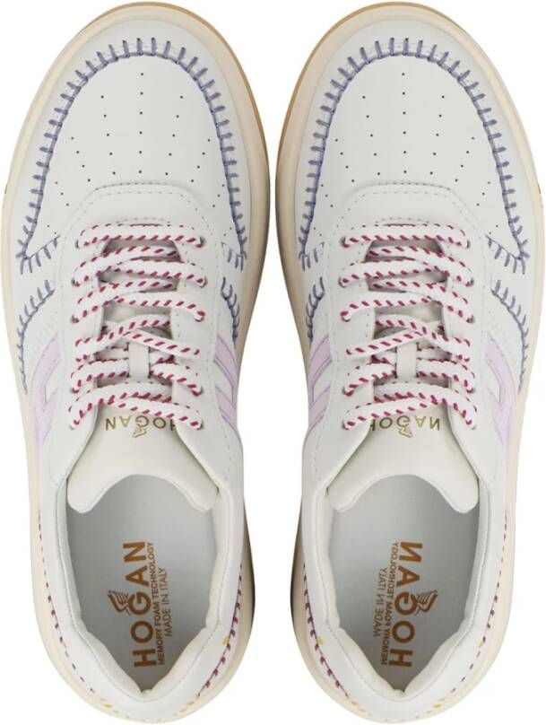 Hogan Sneakers met Kleurrijk Detail White Dames