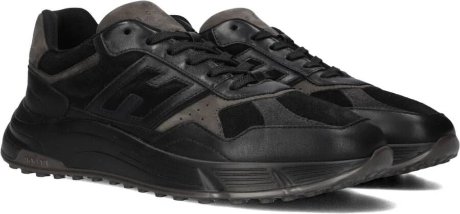 Hogan Heren LED Sue Combi Runner Sneakers Black Heren