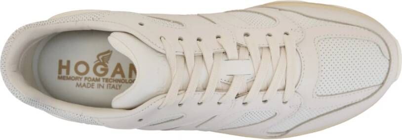 Hogan Heren Leren Veterschoenen White Heren