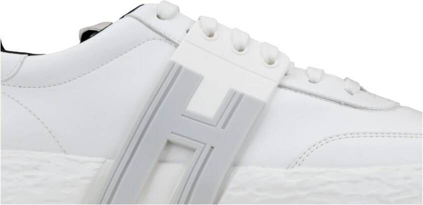 Hogan Heren Leren Veterschoenen White Heren