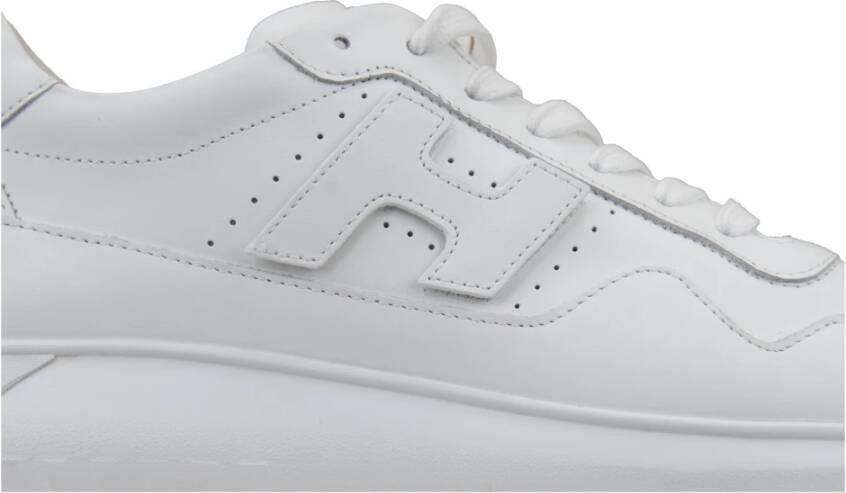 Hogan Heren Leren Veterschoenen White Heren