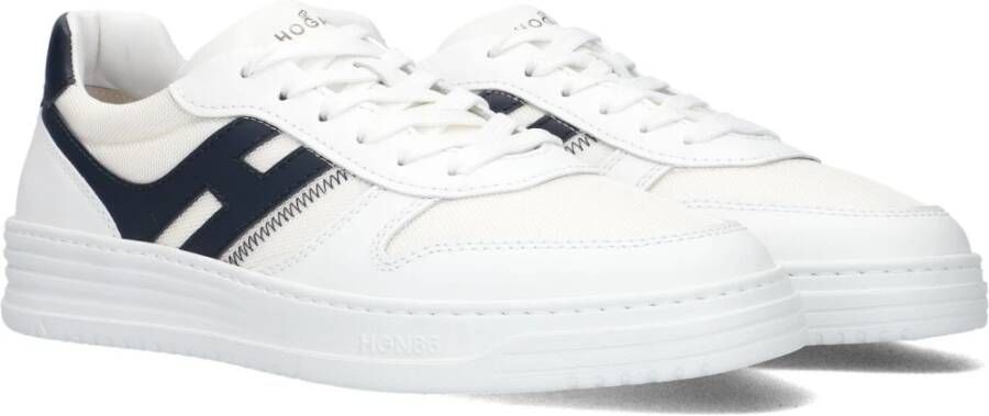 Hogan Heren Sneakers met Blauwe Accenten White Heren