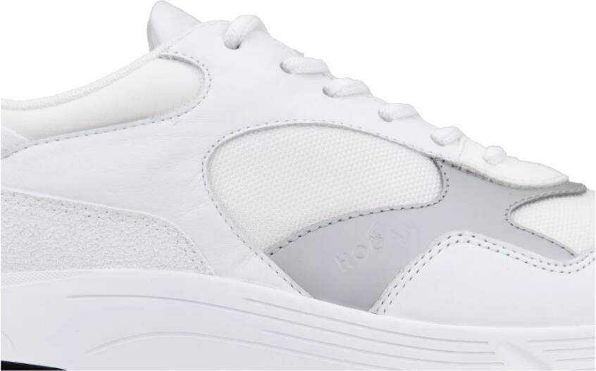 Hogan Heren Veterschoenen Leer Suède White Heren