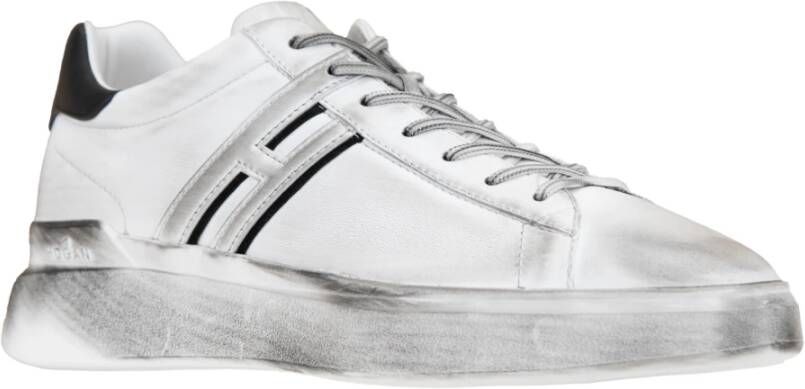 Hogan Heren Veterschoenen van Leer White Heren