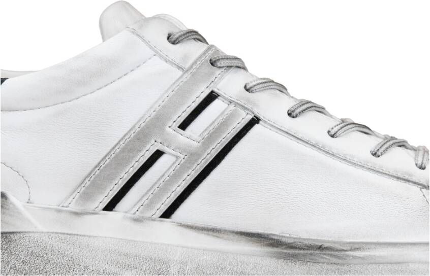 Hogan Heren Veterschoenen van Leer White Heren