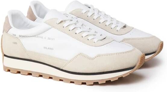 Hogan Herensneakers met leren inzetstukken Beige Heren