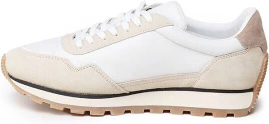 Hogan Herensneakers met leren inzetstukken Beige Heren