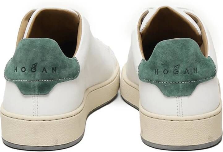 Hogan Herensneakers met leren inzetstukken White Heren