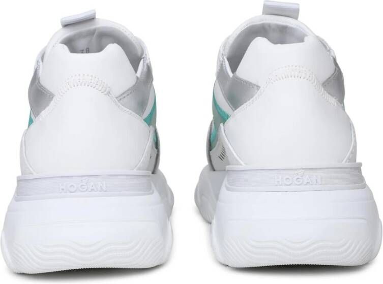 Hogan Hyperactieve Sneakers Contrasterende Kleur Strepen White Dames