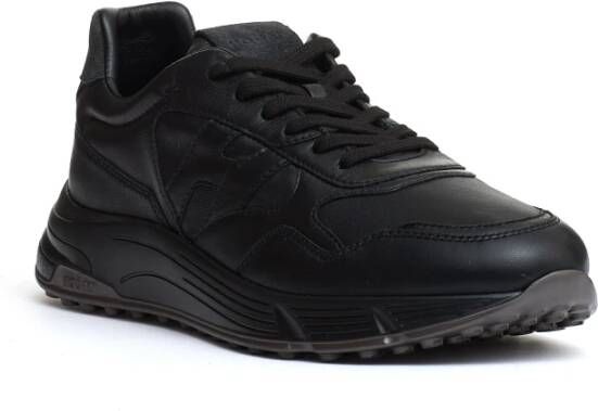 Hogan Hyperlight Leren Sneakers Nero Aw24 Black Heren