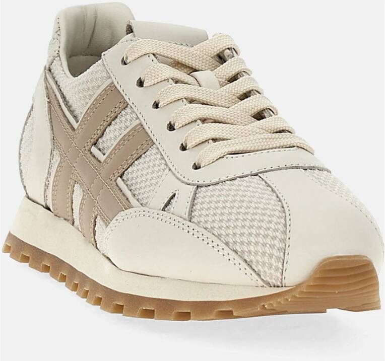 Hogan Iconische 86er Dames Leren Sneakers Beige Dames