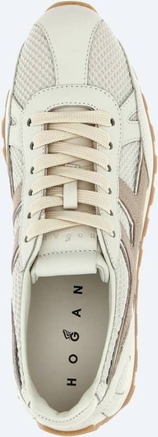 Hogan Iconische 86er Dames Leren Sneakers Beige Dames