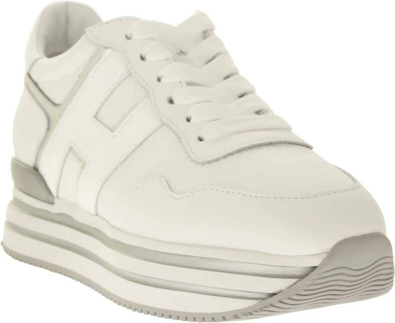 Hogan Iconische Leren Sneakers met Ultralichte Zool White Dames