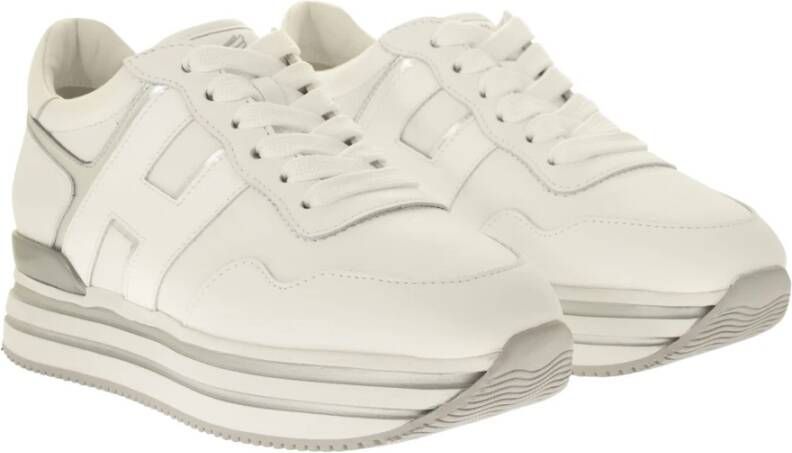 Hogan Iconische Leren Sneakers met Ultralichte Zool White Dames