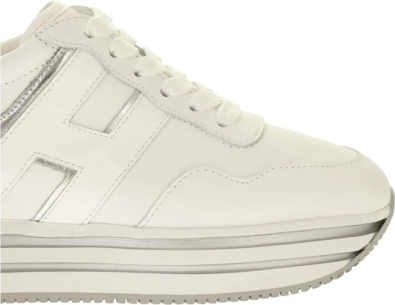 Hogan Iconische Leren Sneakers met Ultralichte Zool White Dames