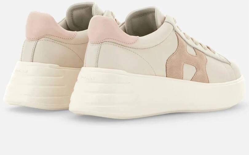 Hogan Iconische Rebel Dames Sneakers in Ivoor Beige Dames