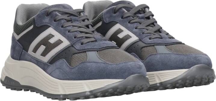 Hogan Iconische Suède Sneakers voor Mannen Blue Heren